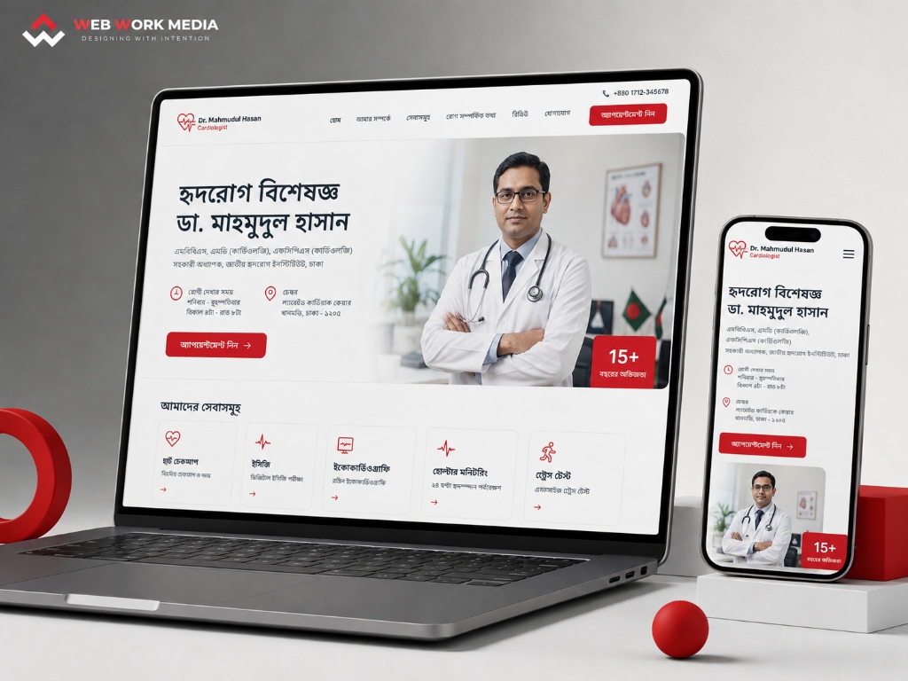 Dr. Mahmudul Hasan Website Mockup